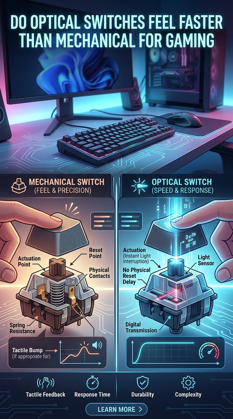 Do Optical Switches Feel Faster Than Mechanical for Gaming