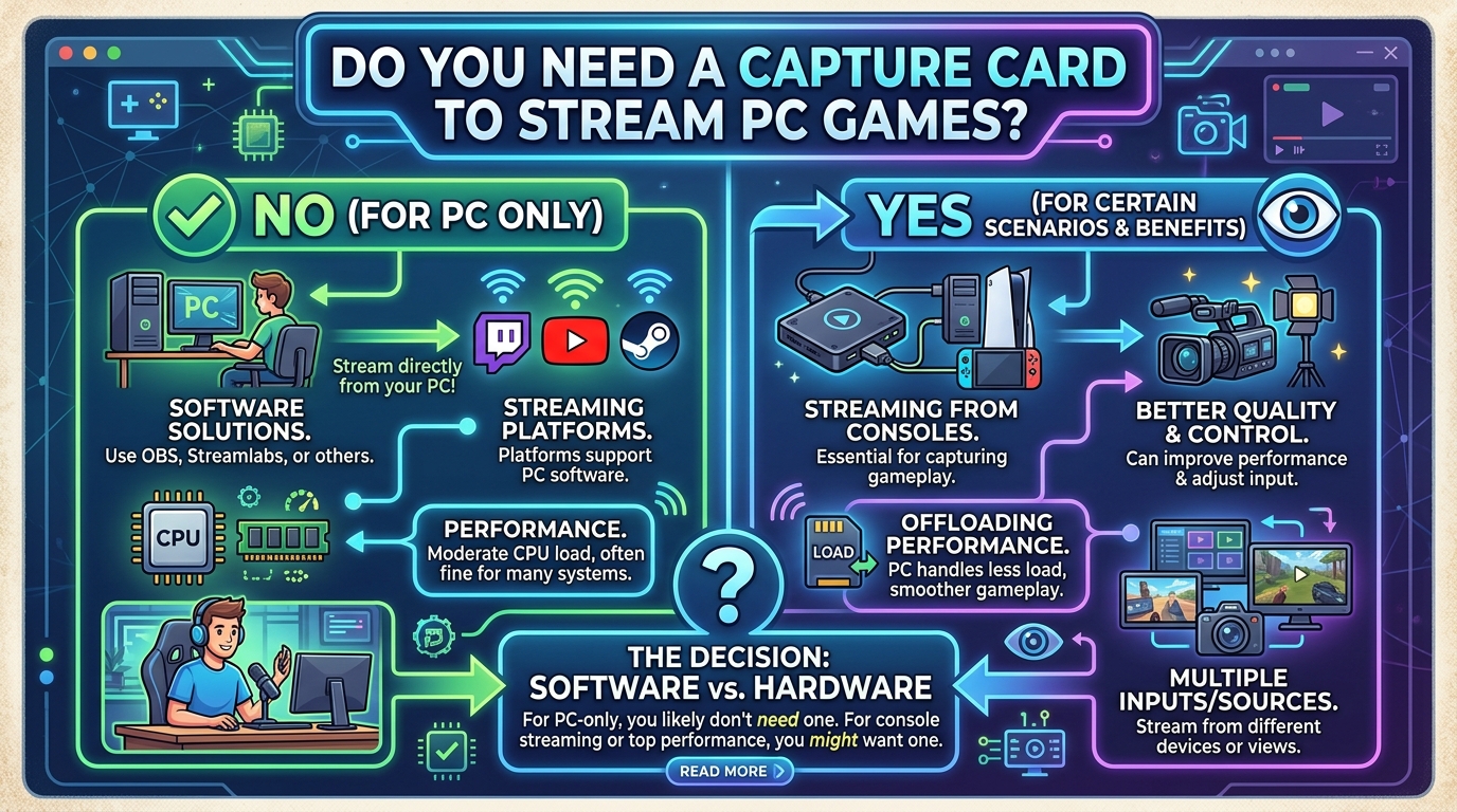 Do You Need a Capture Card to Stream PC Games