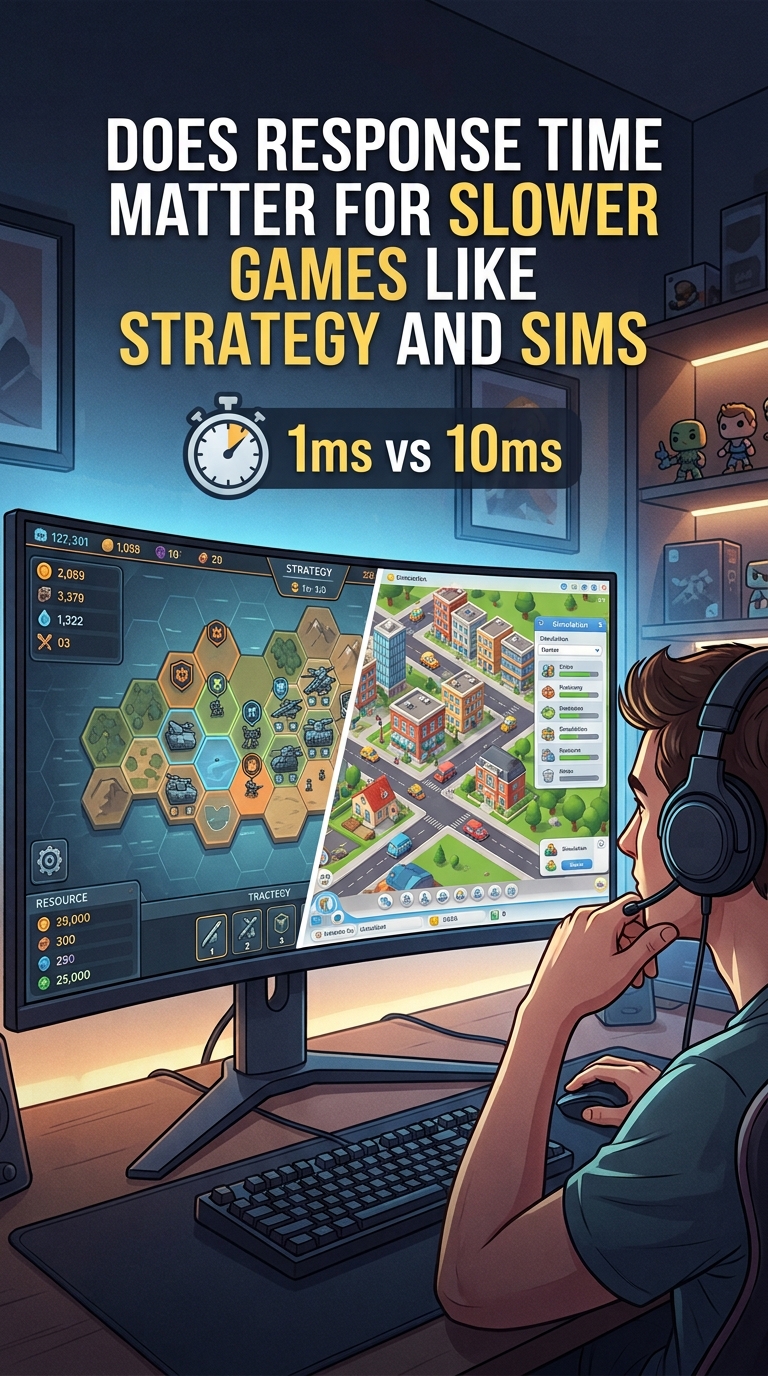 Does Response Time Matter for Slower Games Like Strategy and Sims