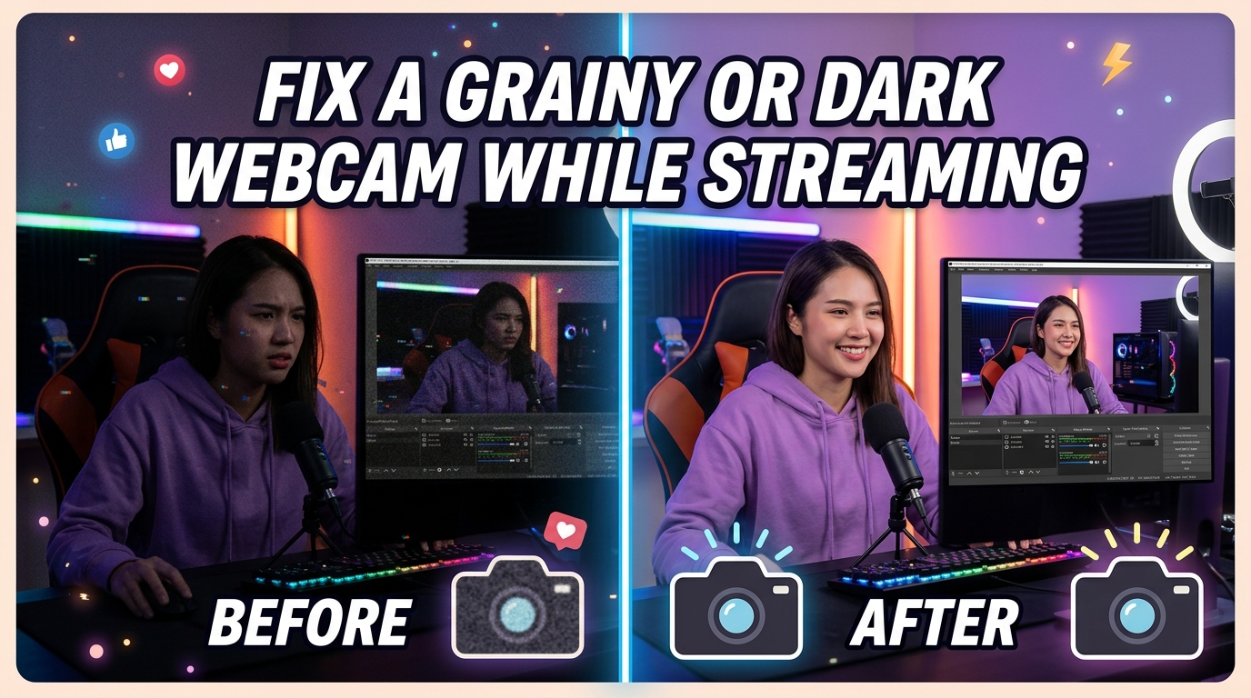 Fix a Grainy or Dark Webcam While Streaming