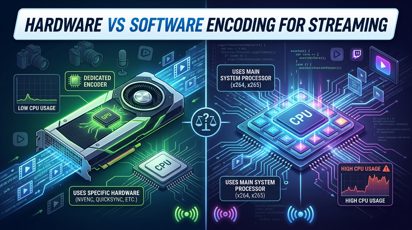 Hardware vs Software Encoding for Streaming