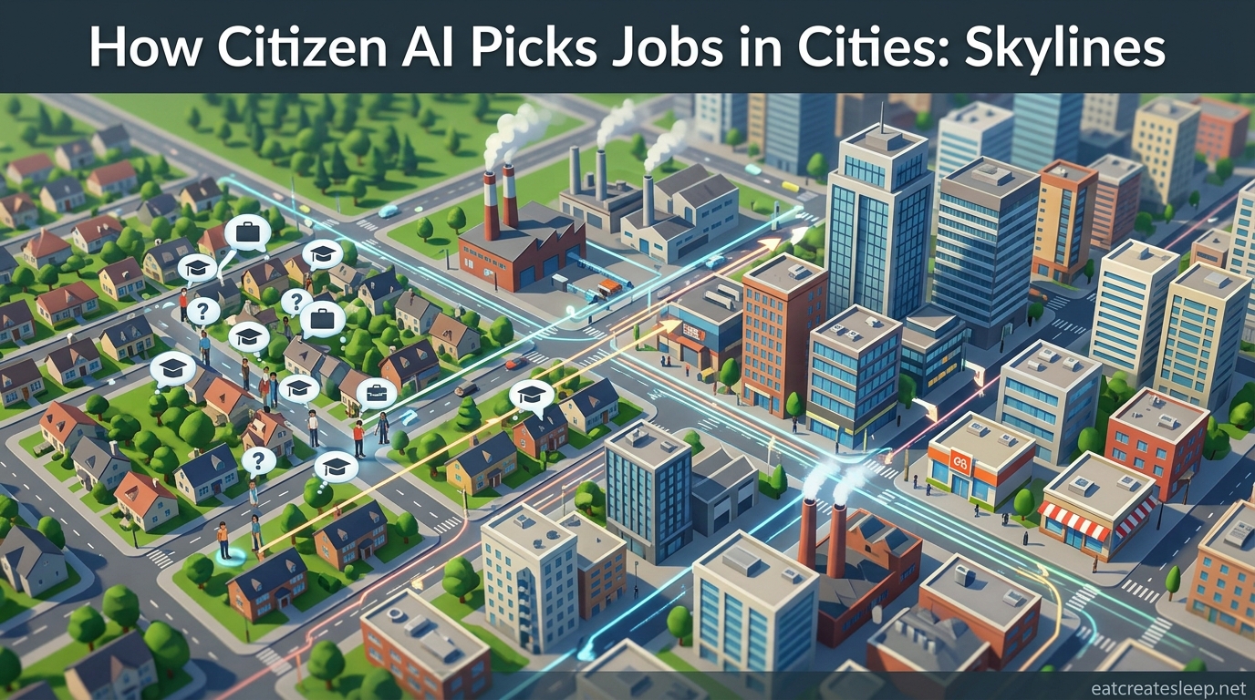 How Citizen AI Picks Jobs in Cities Skylines