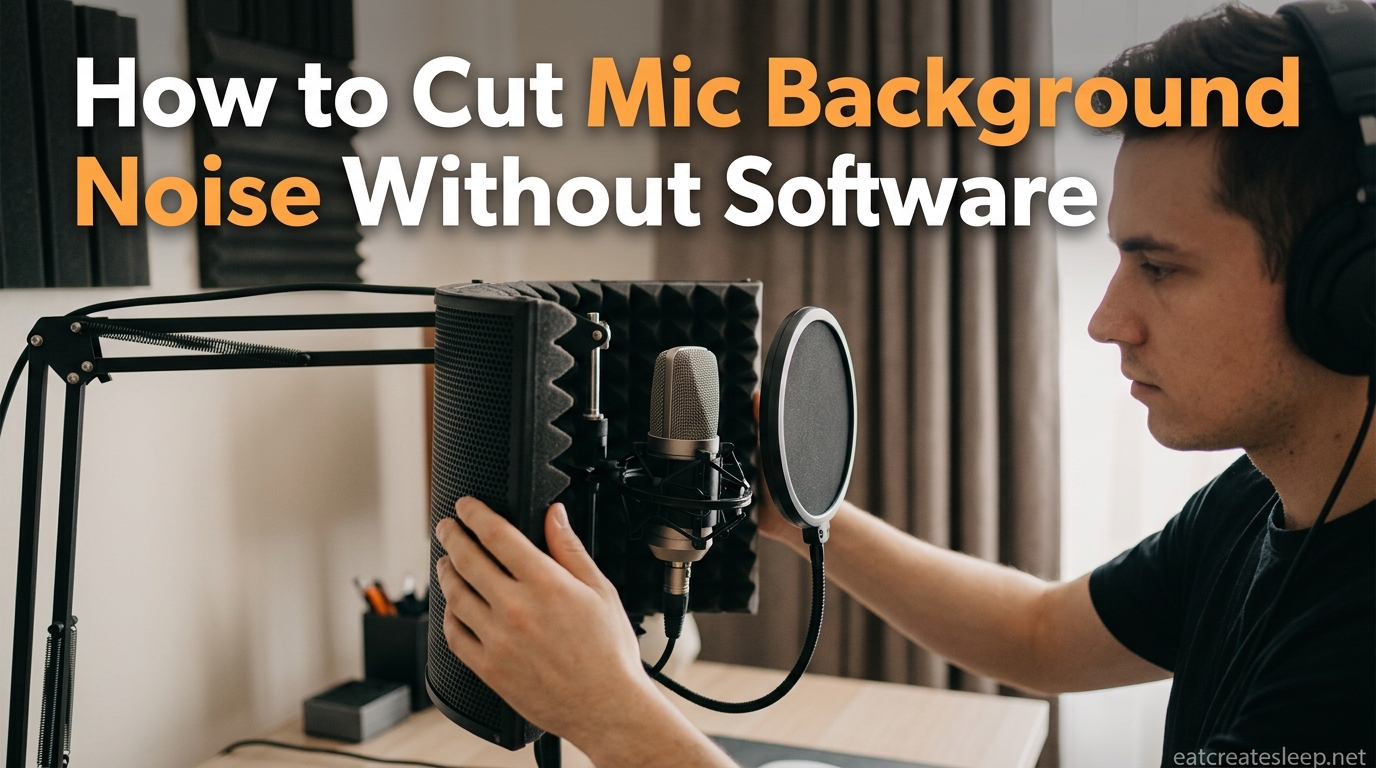 How to Cut Mic Background Noise Without Software