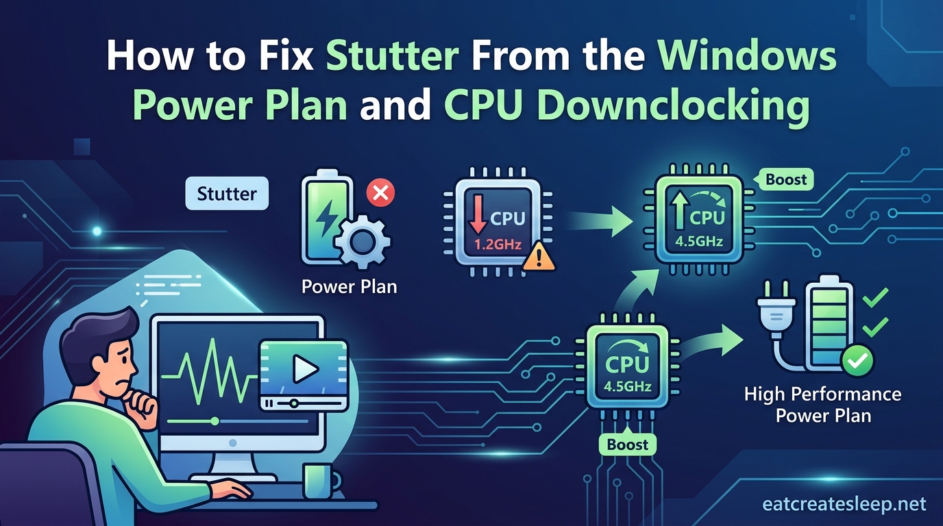 How to Fix Stutter From the Windows Power Plan and CPU Downclocking