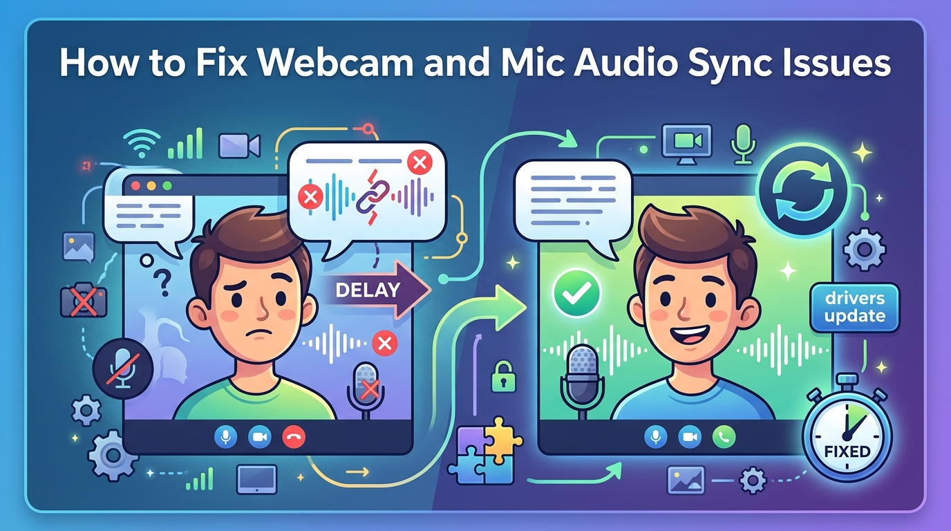 How to Fix Webcam and Mic Audio Sync Issues