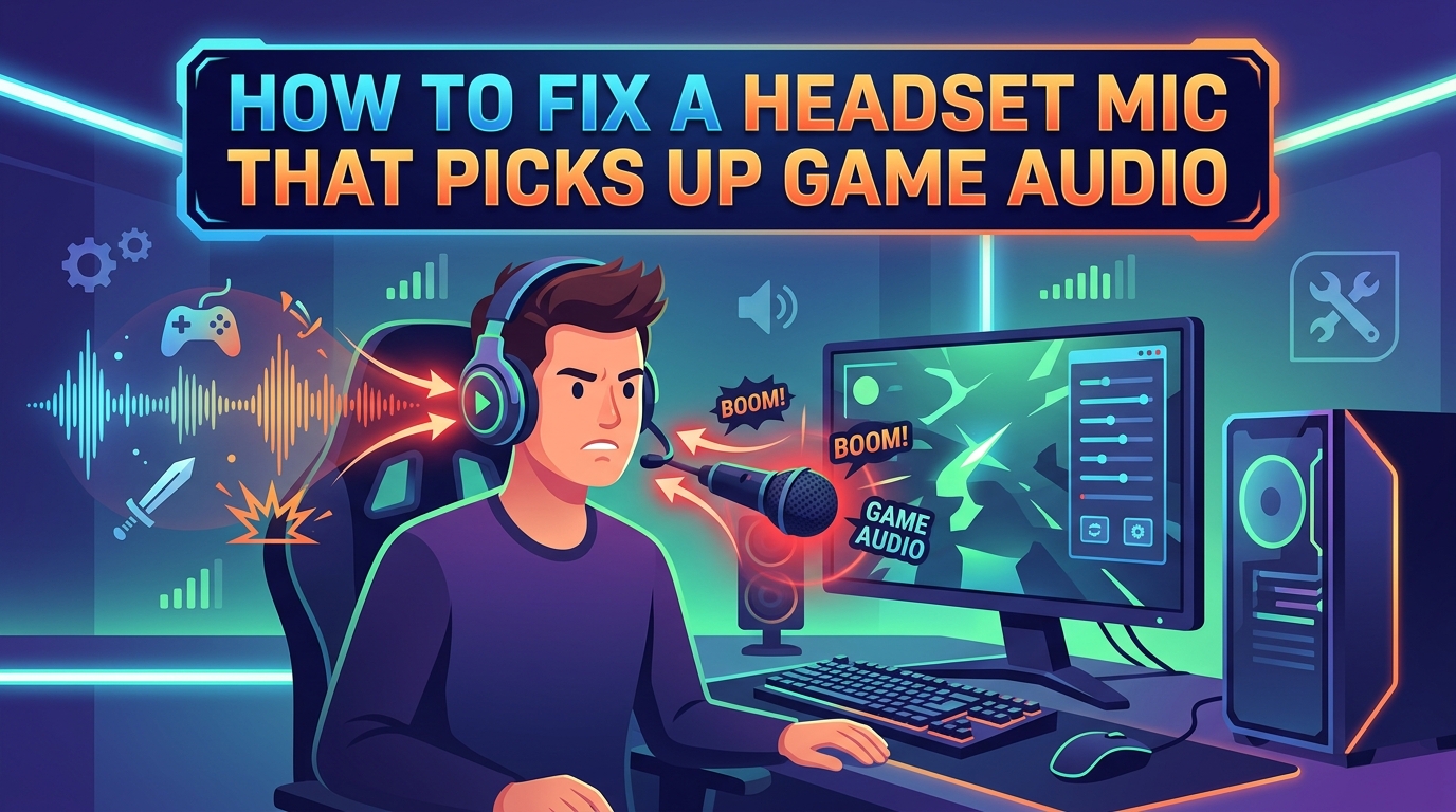 How to Fix a Headset Mic That Picks Up Game Audio