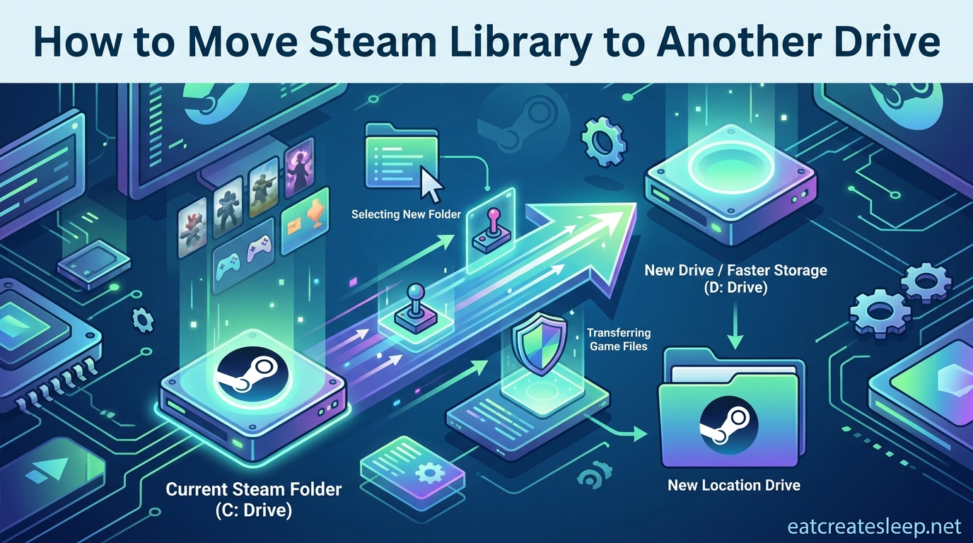 How to Move Steam Library to Another Drive