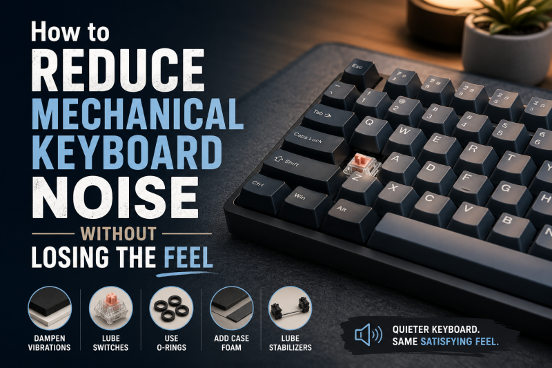 How to Reduce Mechanical Keyboard Noise Without Losing the Feel