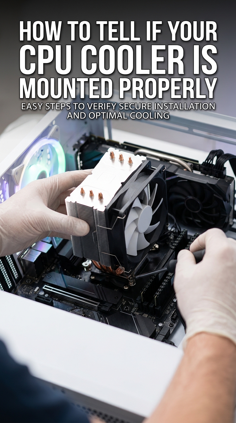 How to Tell if Your CPU Cooler Is Mounted Properly