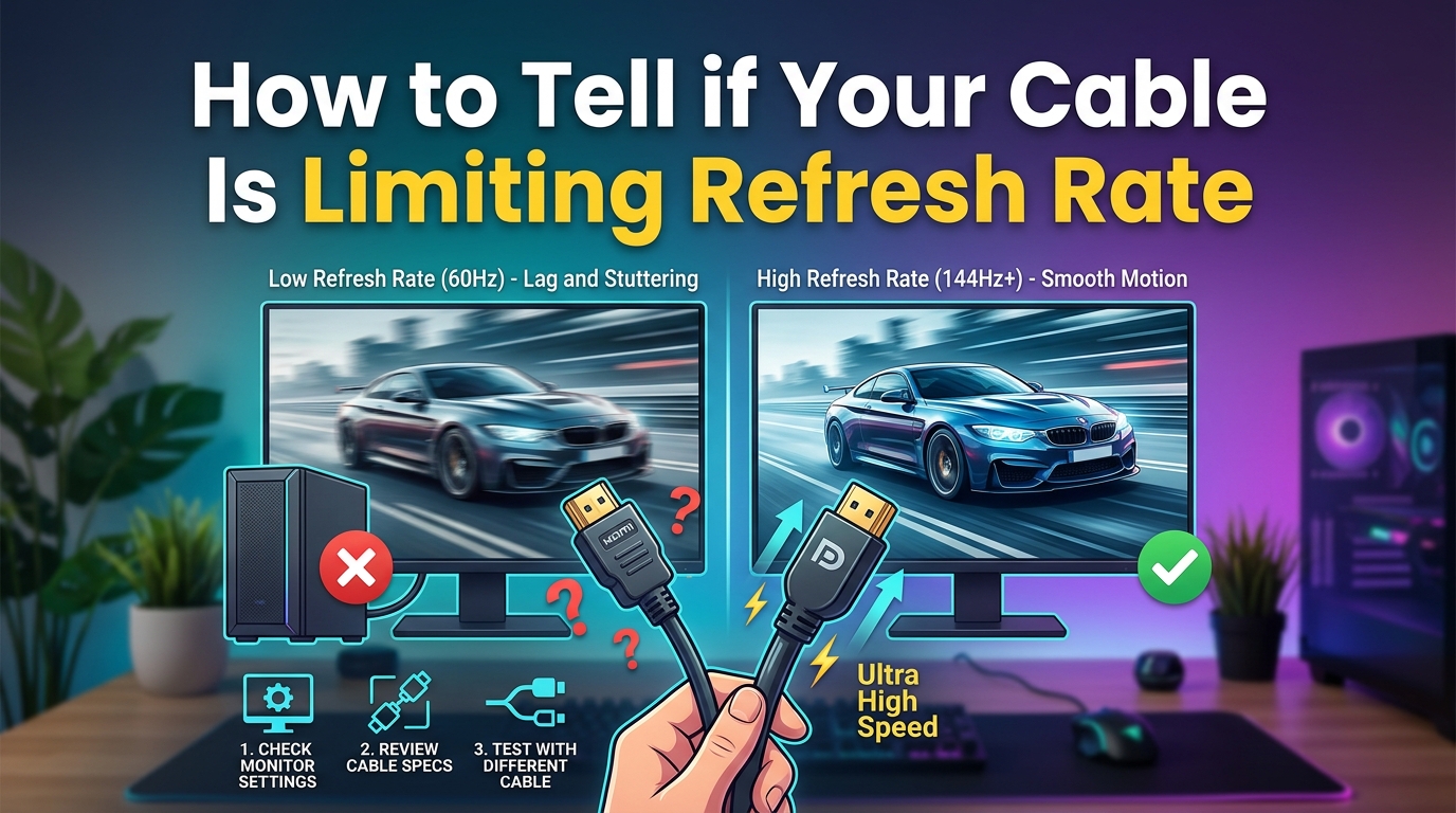 How to Tell if Your Cable Is Limiting Refresh Rate