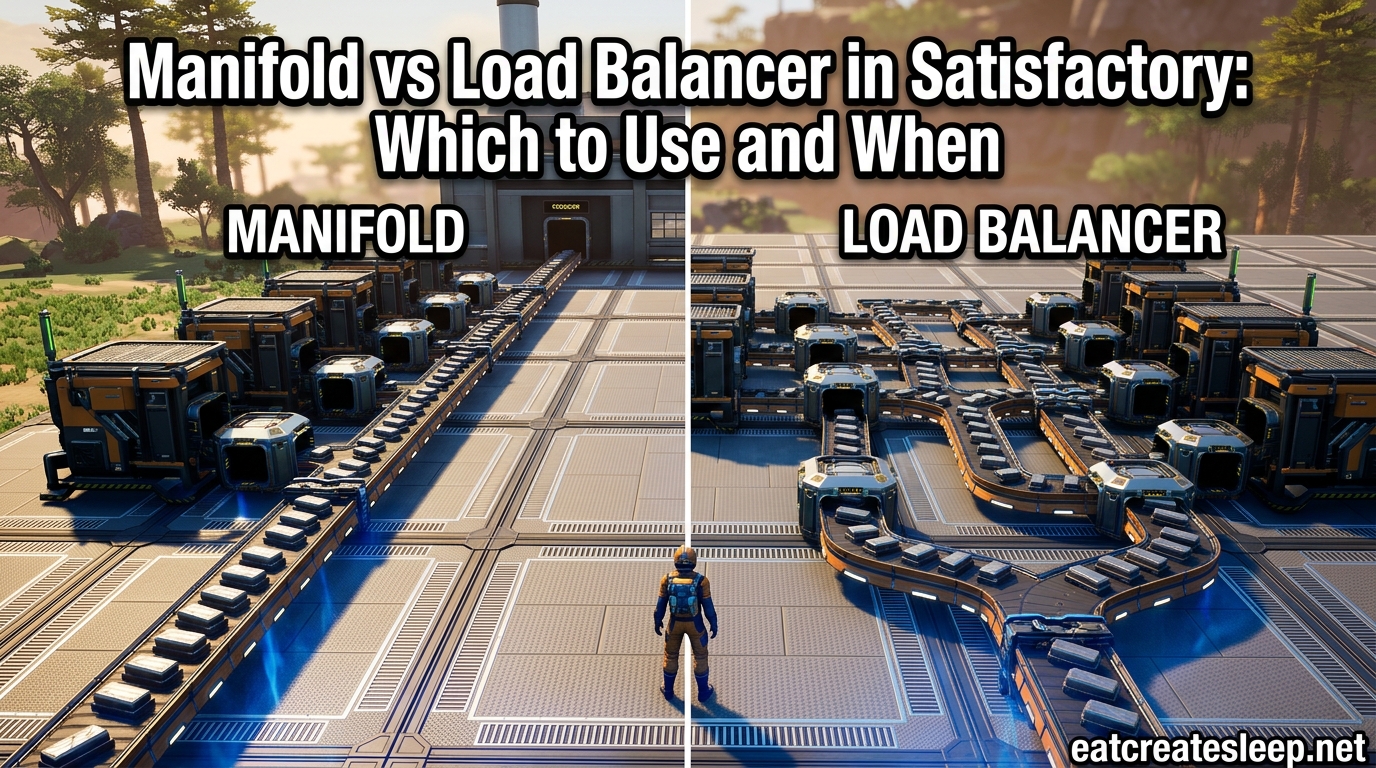 Manifold vs Load Balancer in Satisfactory Which to Use and When