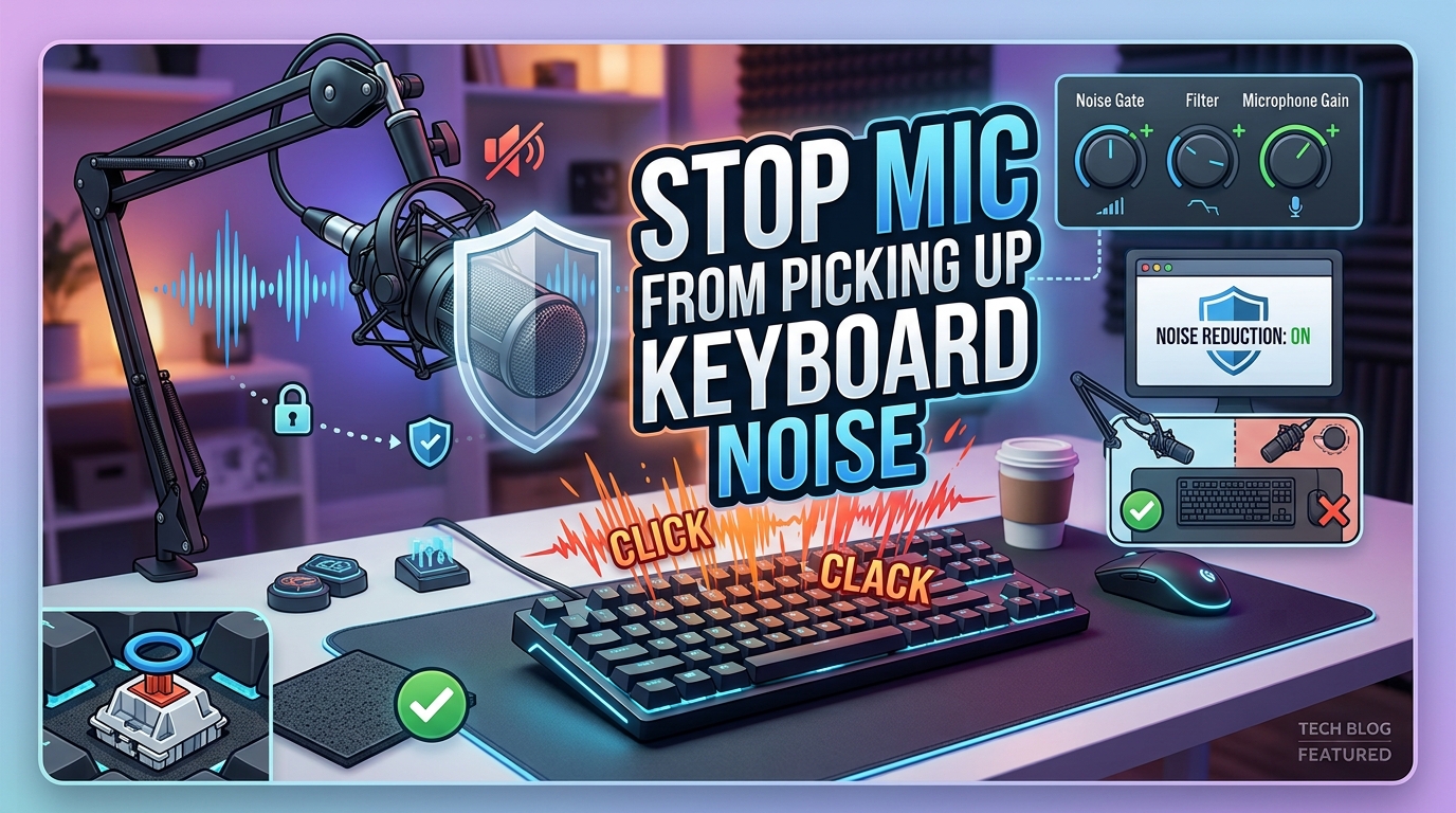 Stop Mic From Picking Up Keyboard Noise