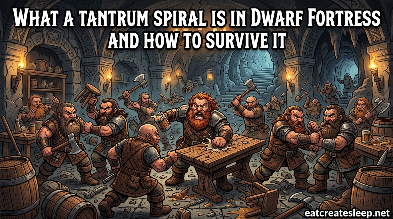 What a Tantrum Spiral Is in Dwarf Fortress and How to Survive It
