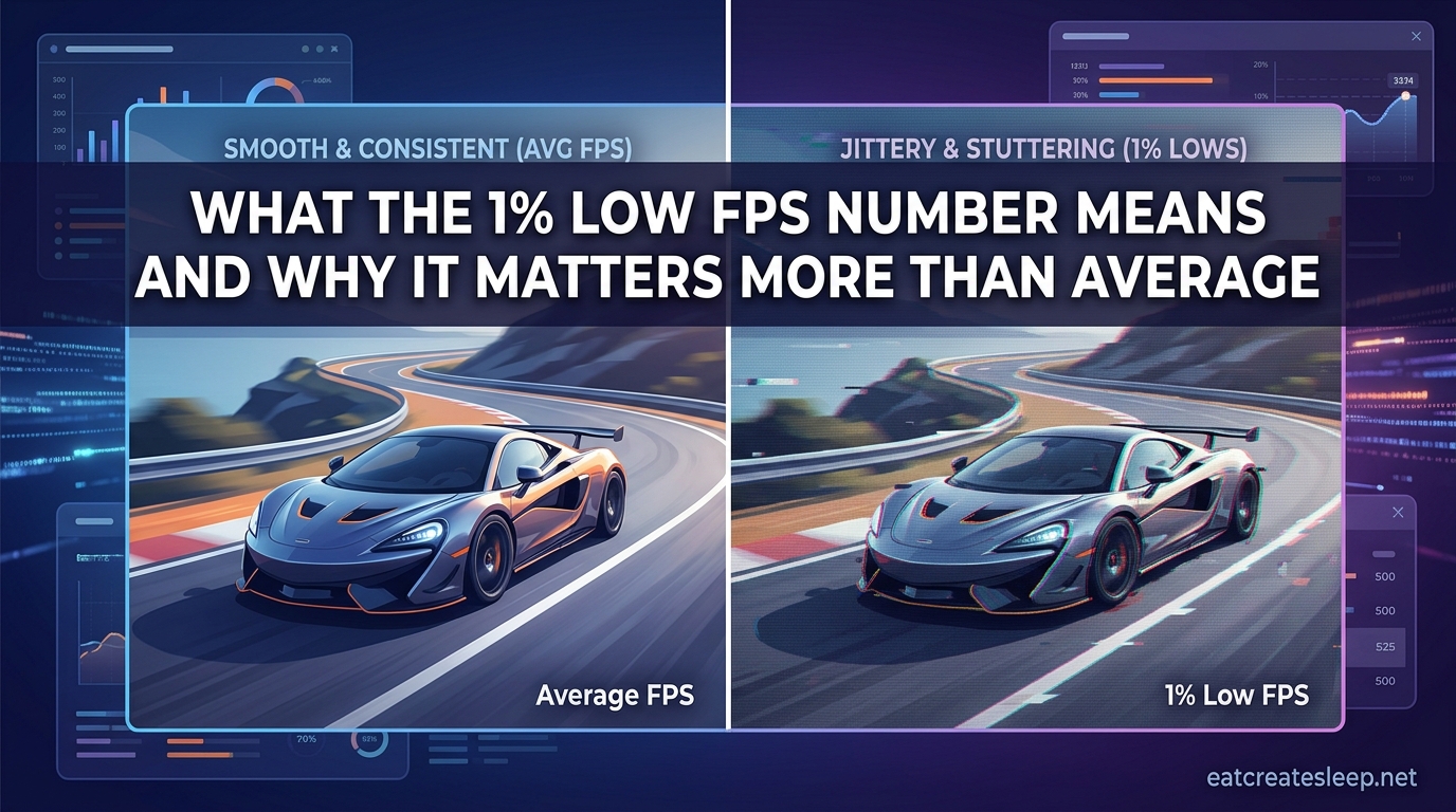 What the 1% Low FPS Number Means and Why It Matters More Than Average