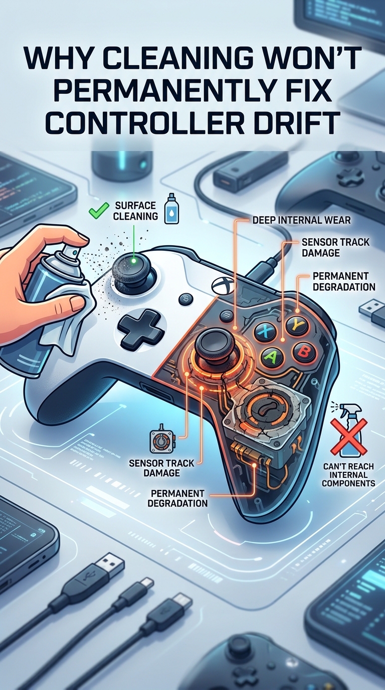 Why Cleaning Won't Permanently Fix Controller Drift