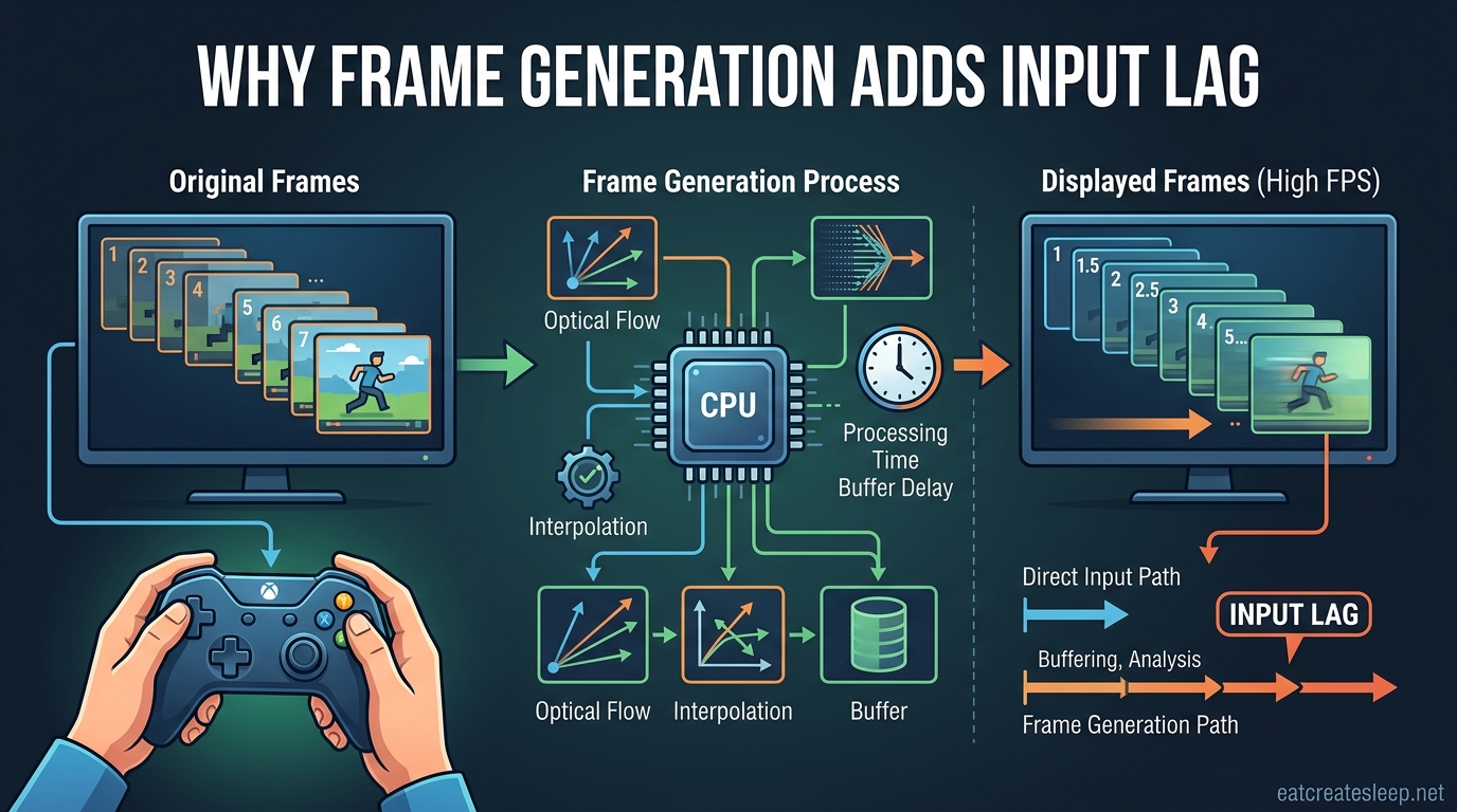 Why Frame Generation Adds Input Lag