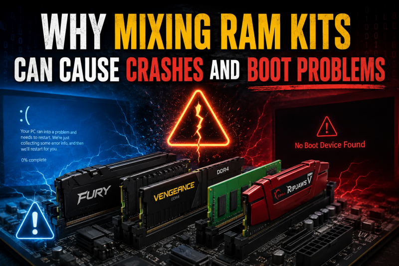 Why Mixing RAM Kits Can Cause Crashes and Boot Problems