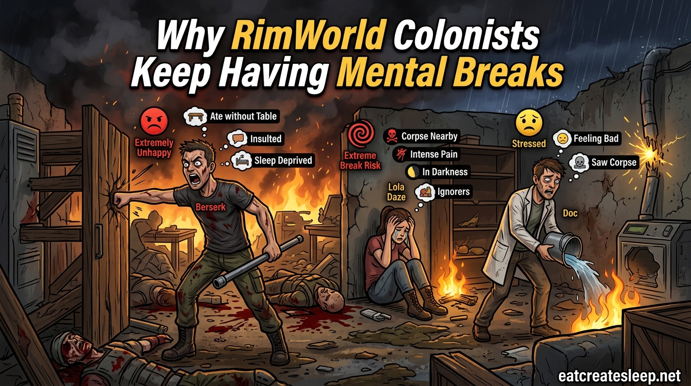 Why RimWorld Colonists Keep Having Mental Breaks