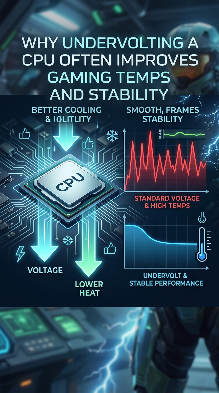 Why Undervolting a CPU Often Improves Gaming Temps and Stability