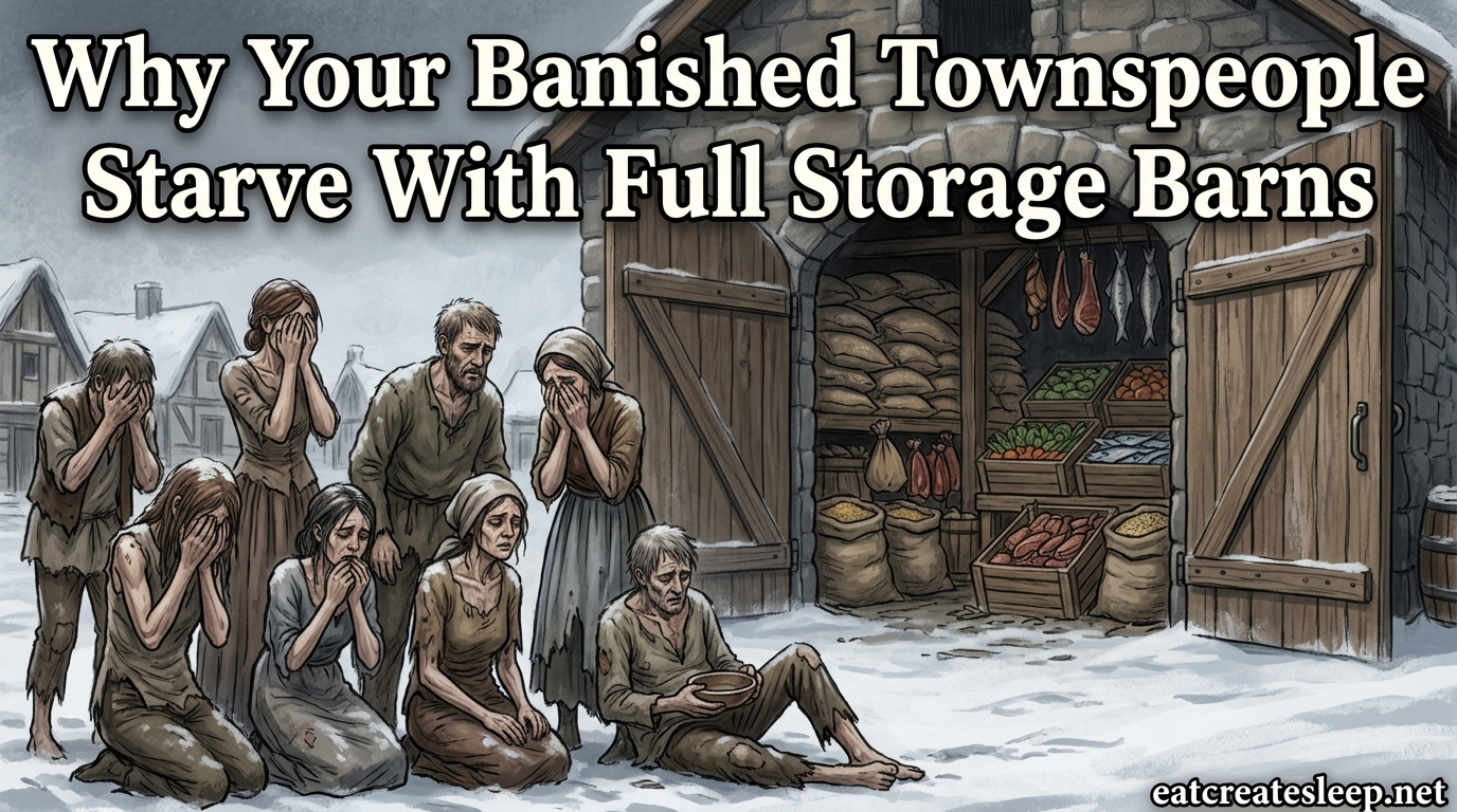 Why Your Banished Townspeople Starve With Full Storage Barns