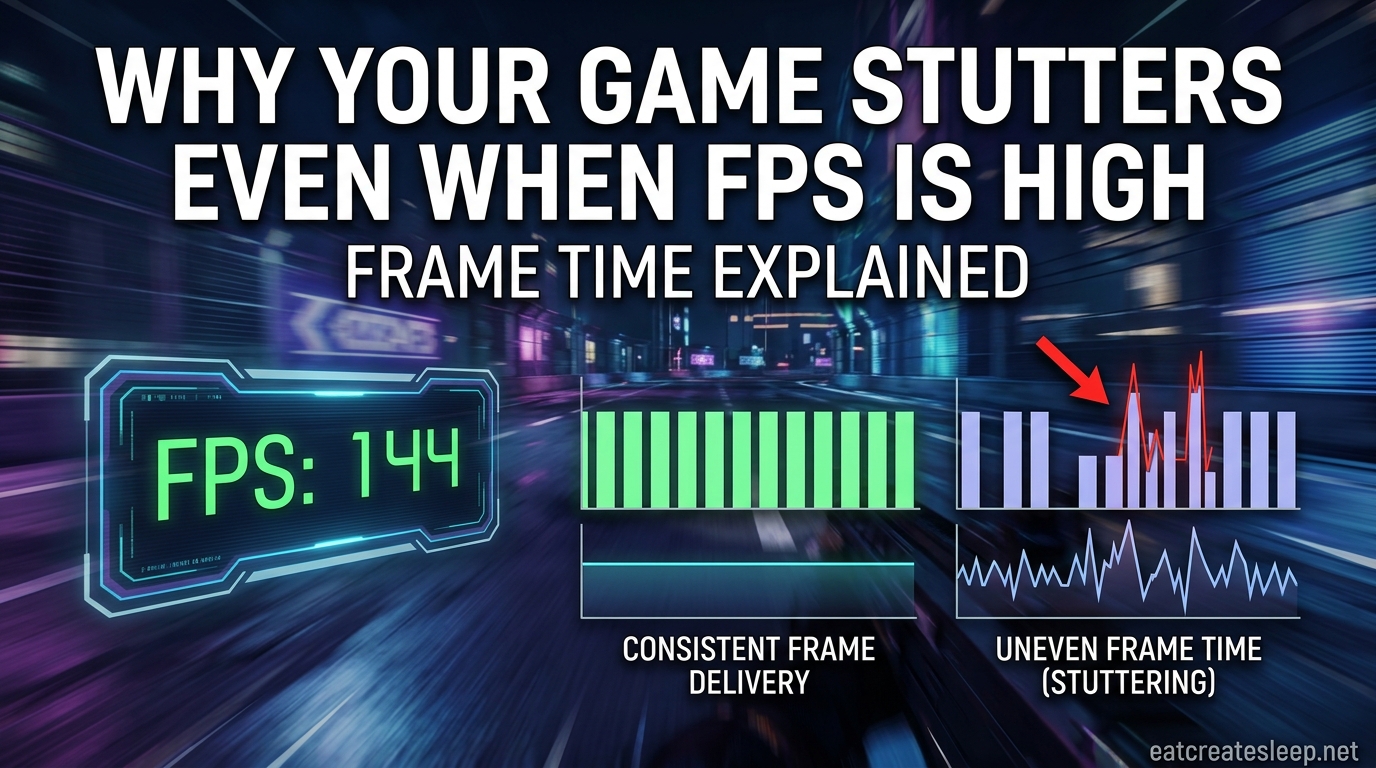 Why Your Game Stutters Even When FPS Is High Frame Time Explained