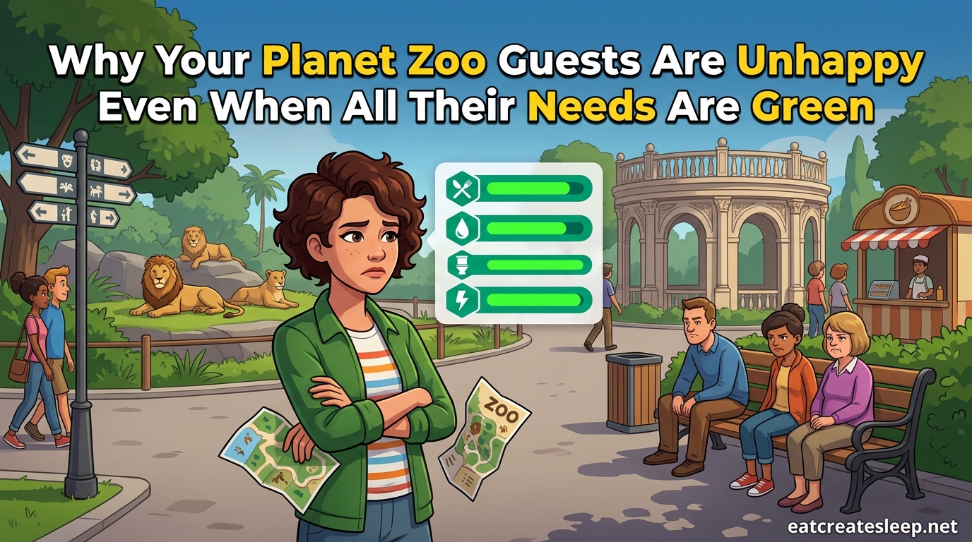 Why Your Planet Zoo Guests Are Unhappy Even When All Their Needs Are Green
