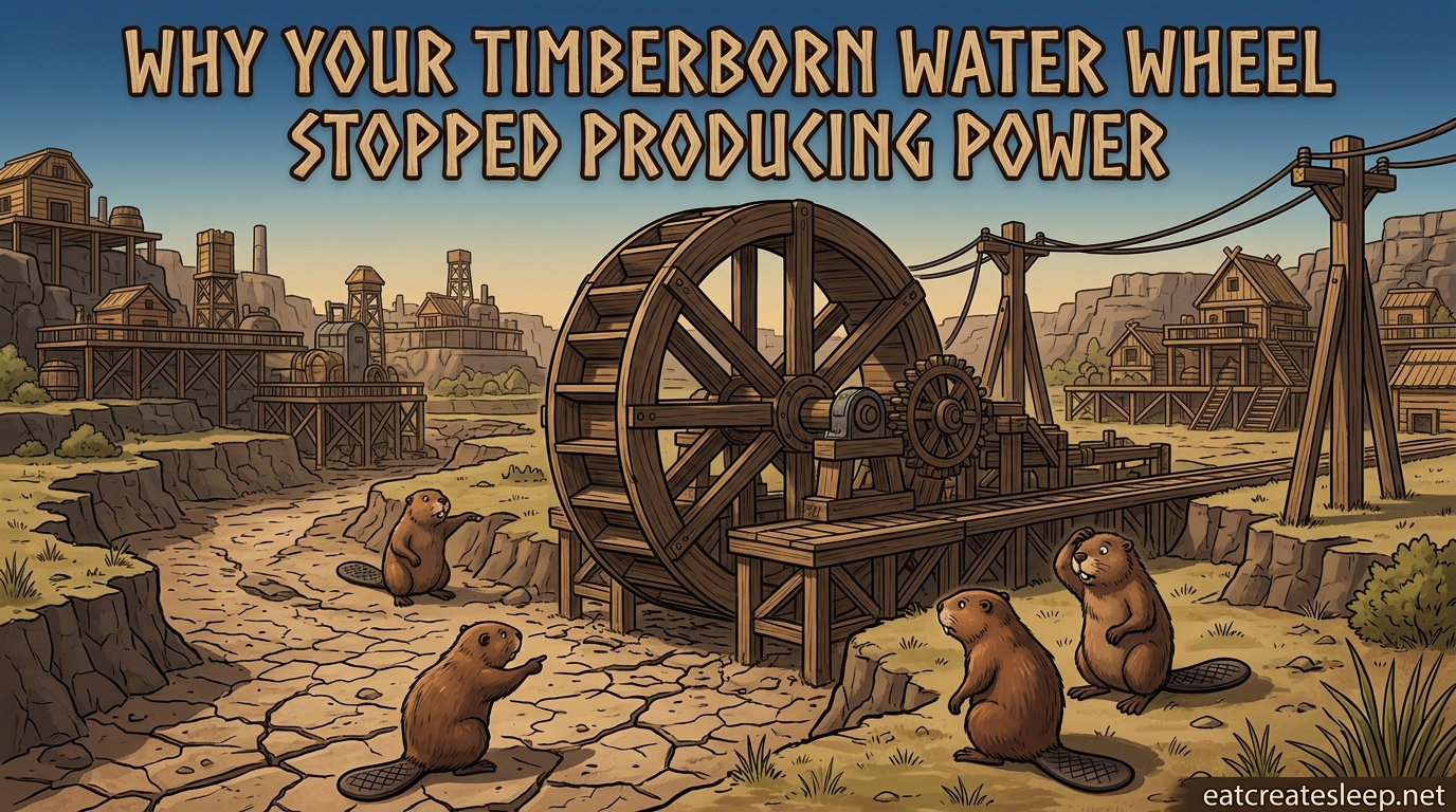 Why Your Timberborn Water Wheel Stopped Producing Power