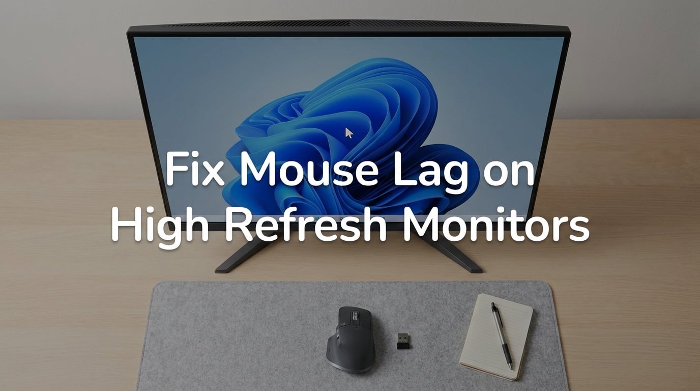 How to fix mouse lag on a high-refresh-rate monitor