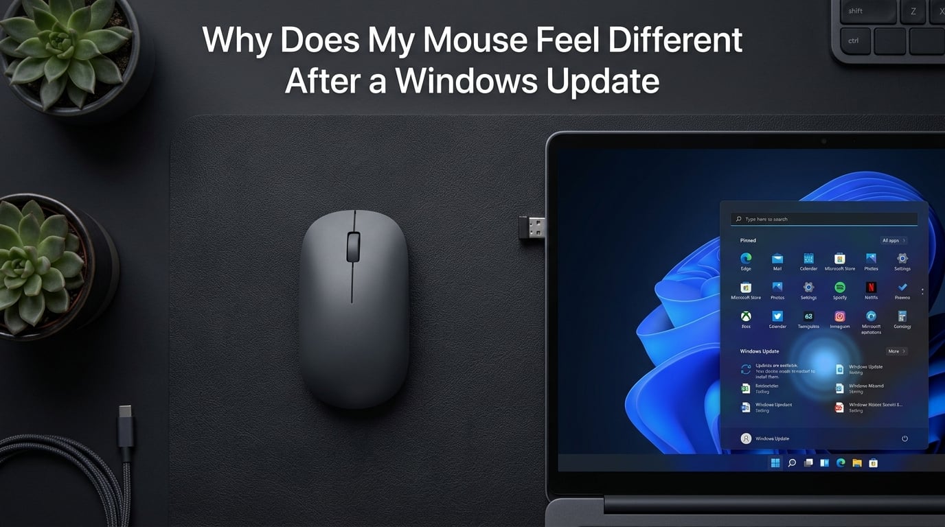 Why does my mouse feel different after a Windows update