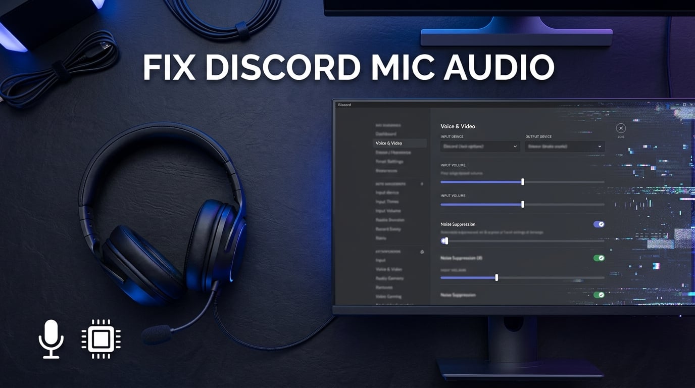 Why does my mic sound robotic or cut out on Discord while gaming
