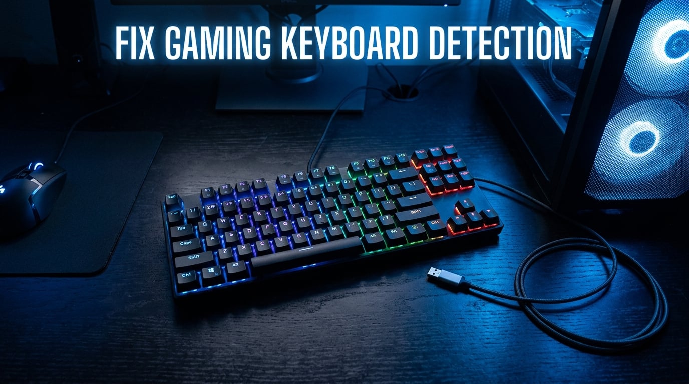 How to fix a gaming keyboard not detected after sleep or restart