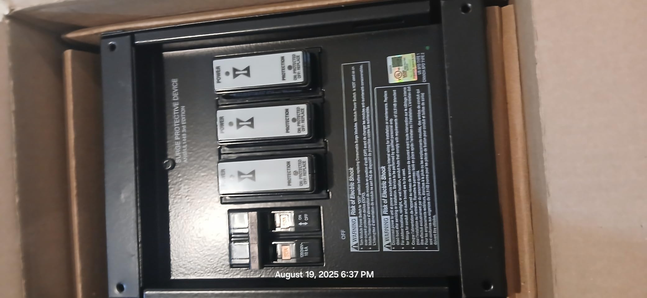 Intermatic IG2240-IMSK Smart Guard Whole-House Surge Protector, 120/240 VAC, UL Listed with Replaceable IMODULES for Fast Maintenance without Rewiring customer photo 2