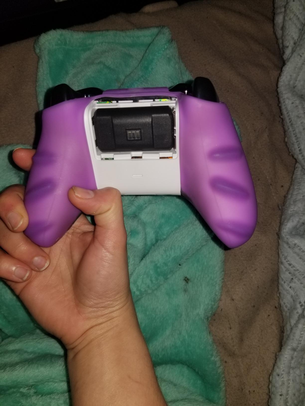 KontrolFreek FPS Freek Galaxy Purple for Xbox One and Xbox Series X Controller | 2 Performance Thumbsticks | 1 High-Rise, 1 Mid-Rise | Purple customer photo 2