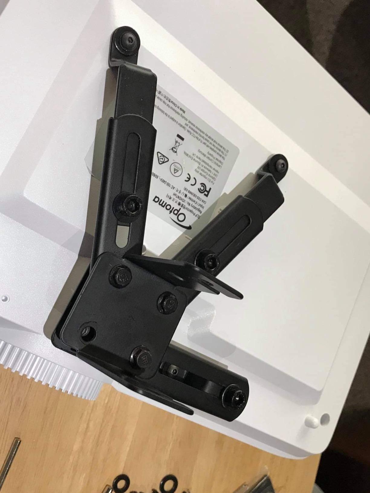 VIVO Universal Adjustable Wall Ceiling Projector Mount Bracket, Extendable Length Projection, White, MOUNT-VP06W customer photo 1