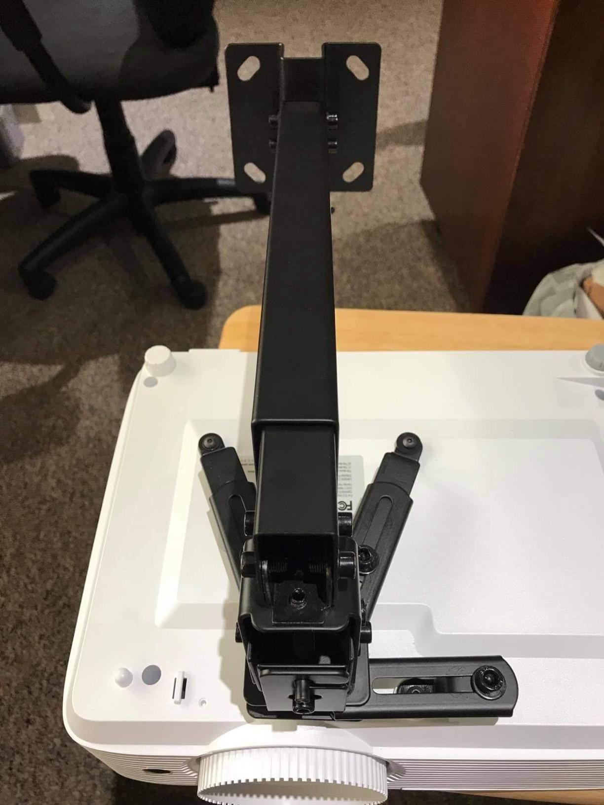 VIVO Universal Adjustable Wall Ceiling Projector Mount Bracket, Extendable Length Projection, White, MOUNT-VP06W customer photo 2