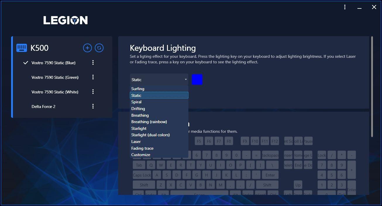 Lenovo GY40T26478 Legion K500 RGB Mechanical Gaming Keyboard, 3 ZONE Full-size Keyboard, 7 user Programmable Hot Keys; 16.8 Million Colors, 50 Million-Click Red Mechanical Keys, Detachable Palm Rest customer photo 2