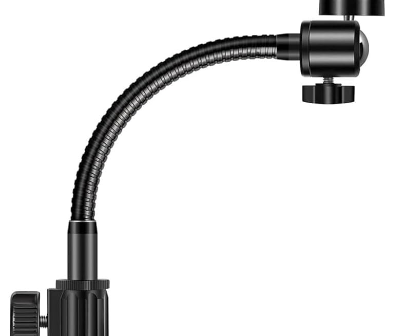 InnoGear Webcam Stand for Desk, Camera Stand Mount Gooseneck Arm for Logitech Webcam C922 C930e C920S C920 C615 C960 C920x BRIO 4K NexiGo N60, Phone Mount, Right Light, GoPro with 1/4