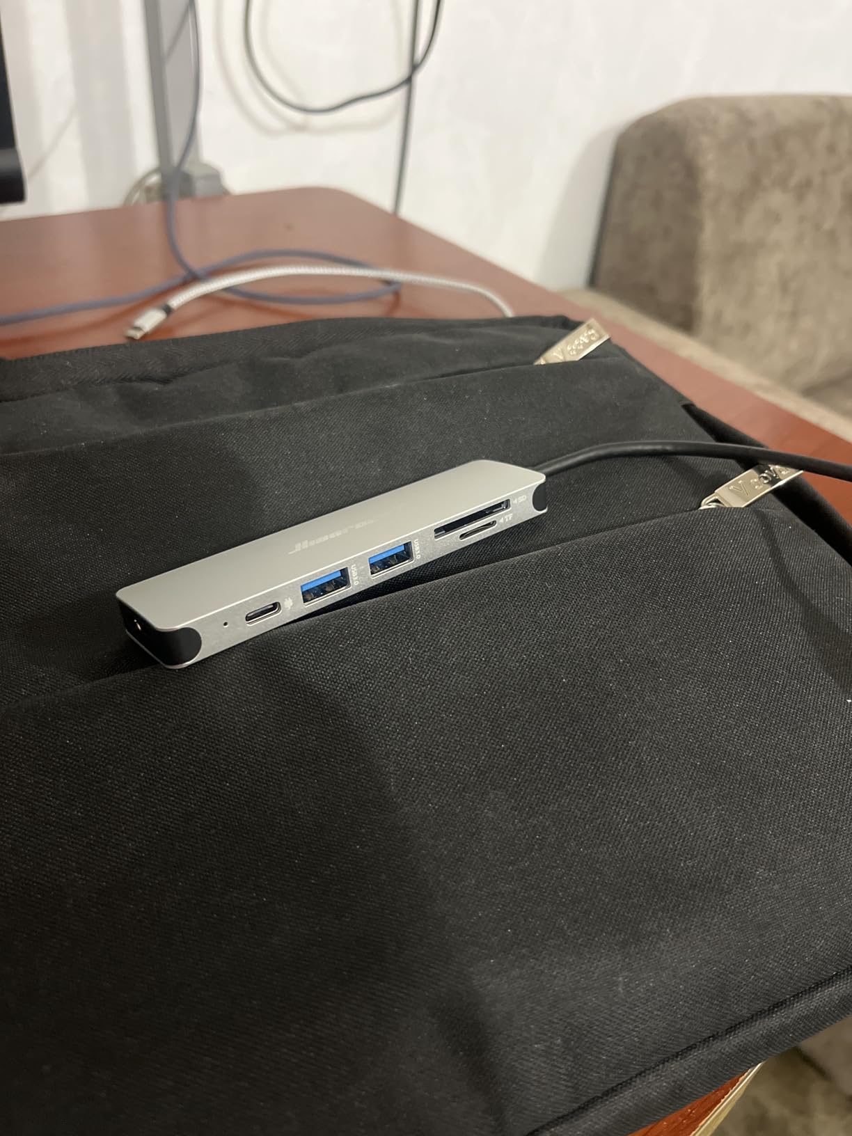 Hiearcool USB C Hub for MacBook - 7-in-1 USBC Adapter with 4K HDMI, 100W PD, USB 3.0 5Gbps Ports, SD/TF Card Reader - USB-C Dongle for Office, Meetings, Travel & Home Setup-Space Grey customer photo 1