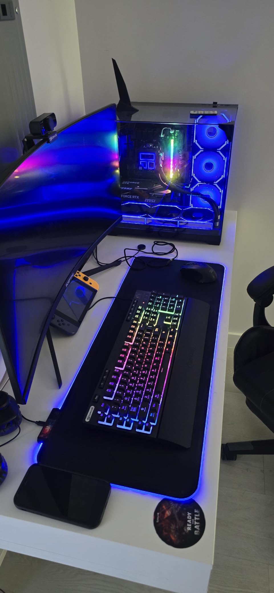 Redragon K512 RGB Membrane Gaming Keyboard, 6 Macro Keys & Easy Media Wheel | Dedicated Scroll Controls, No Software Needed 6 On-the-Fly Combos for Extensive Games, 13 Backlight Modes, Wrist Support customer photo 1