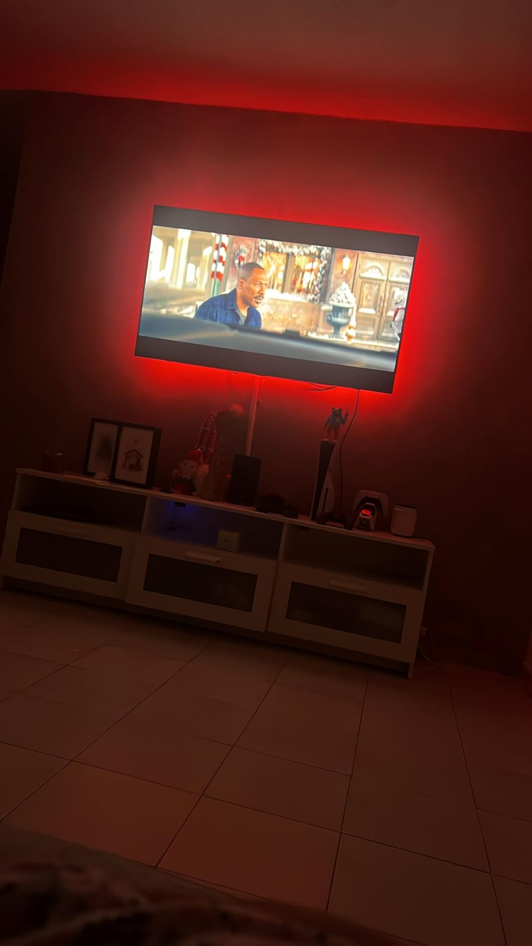 HAMLITE TV LED Backlight USB Powered, 6500K White PC Monitor Bias Lighting for 60-65inch TVs, 14.8Ft RGBW Led Light with RF Remote, 20 Color Changing LED Background Room Decor customer photo 1
