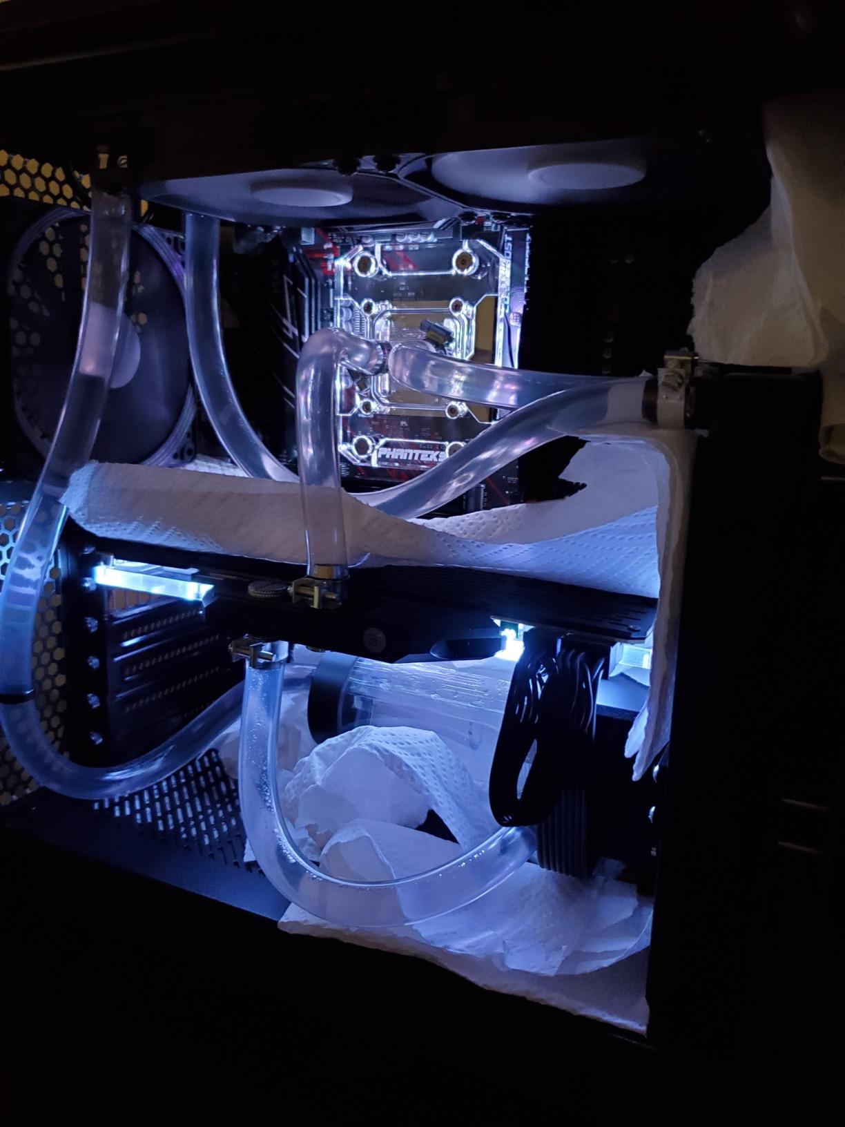 Pump/Reservoir Combo for Water Cooling System, 650L/H CPU Water Cooling Pump Radiator, Integrated, POM PMMA PUB-FS6PD-17 (Black) customer photo 2