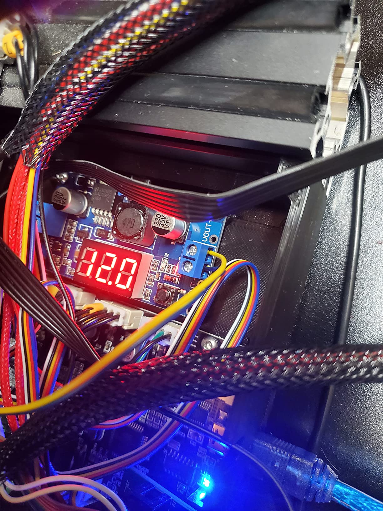 Teyleten Robot LM2596S LM2596 with LED Display Voltmeter Buck Converter DC-DC 4.0-40V to 1.25-37V 2A Voltage Adjustable Board Step Down Module Power Supply Module (5pcs) customer photo 2
