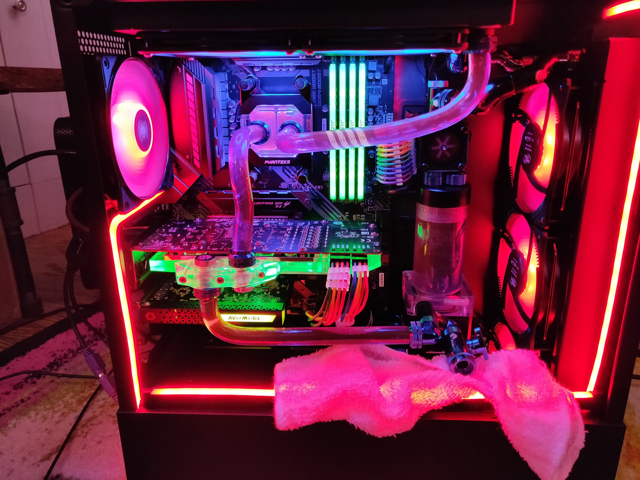 Pump/Reservoir Combo, 800L/H PC Water Cooling Integrated Mute, G 1/4
