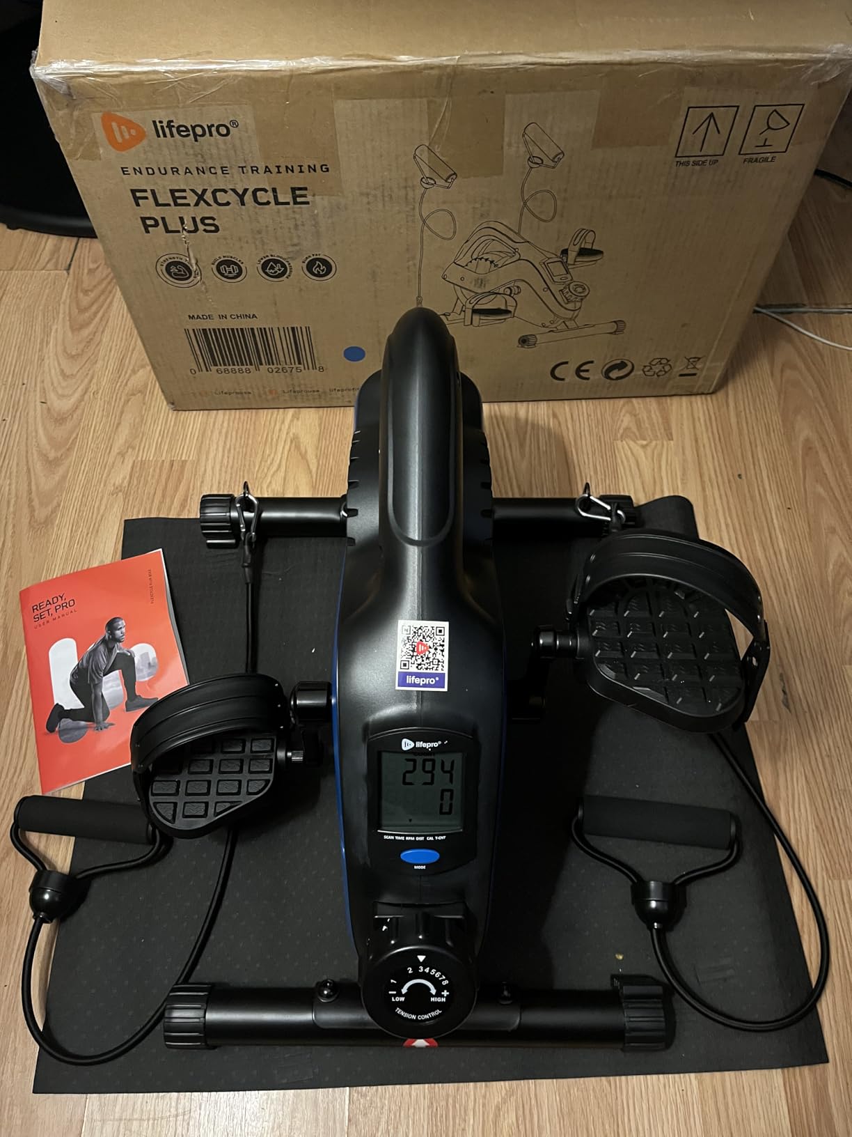 Lifepro Under Desk Elliptical Machine & Mini Bike - Quiet Desk Bike Pedal Exerciser for Seniors - FlexCycle Compact Under-Desk Bike & Foot Cycle Peddler - Portable Exercise Equipment for Home Office customer photo 1