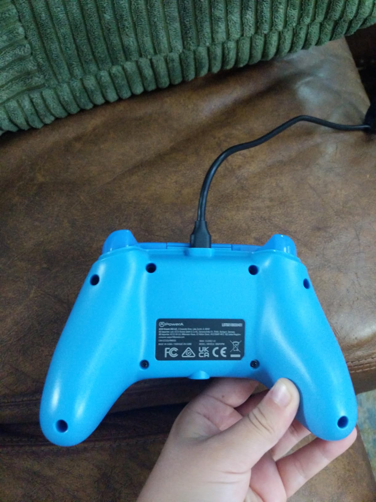 PowerA Wired Controller for Xbox Series X|S - blue, gamepad, video game/gaming controller, works with Xbox One, Officially Licensed customer photo 2
