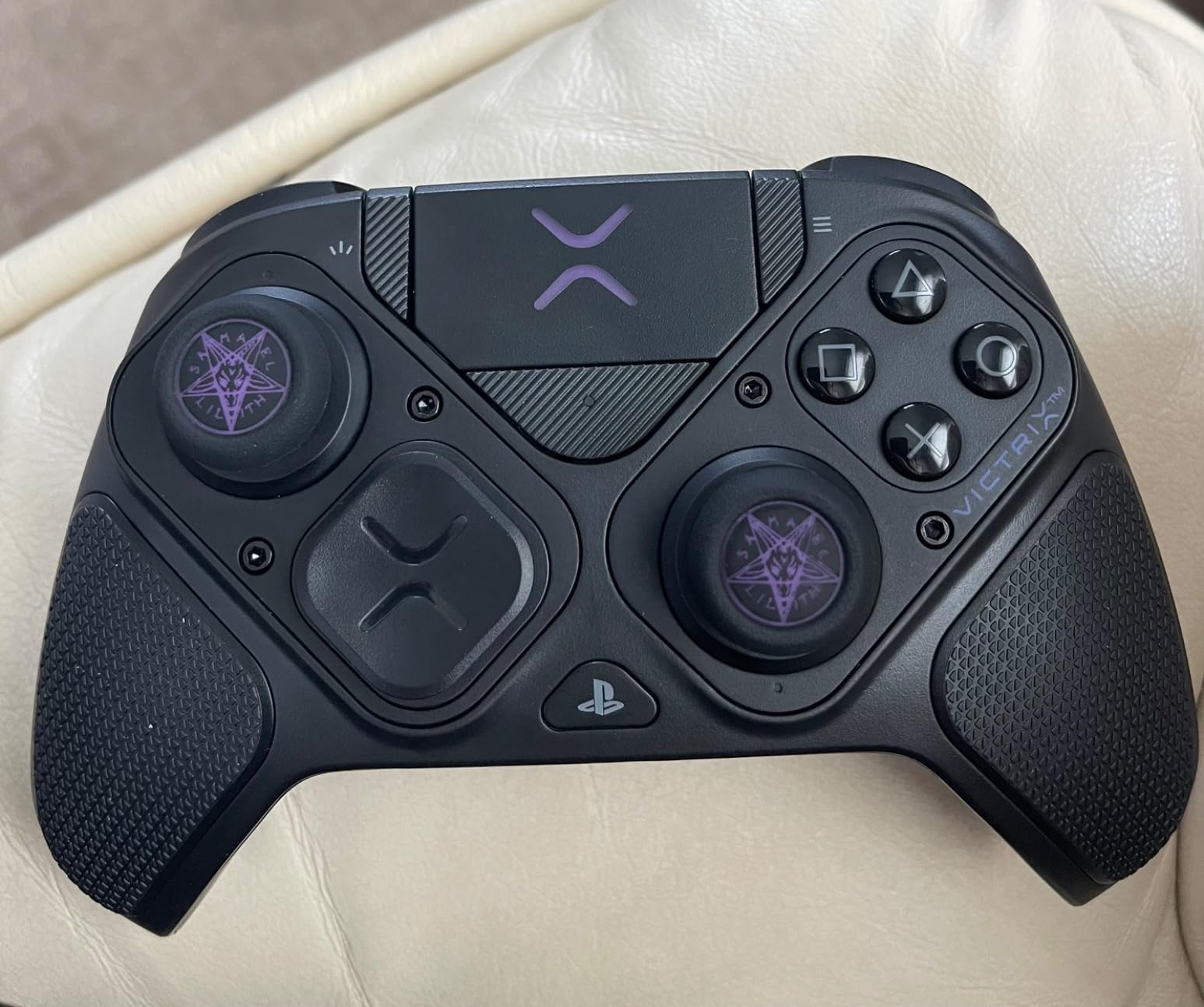 FPS Thumbstick Extender & Printing Rubber Silicone Grip Cover 2 Sets for PS5 & PS4 Controller (Cthulhu Secret) customer photo 2