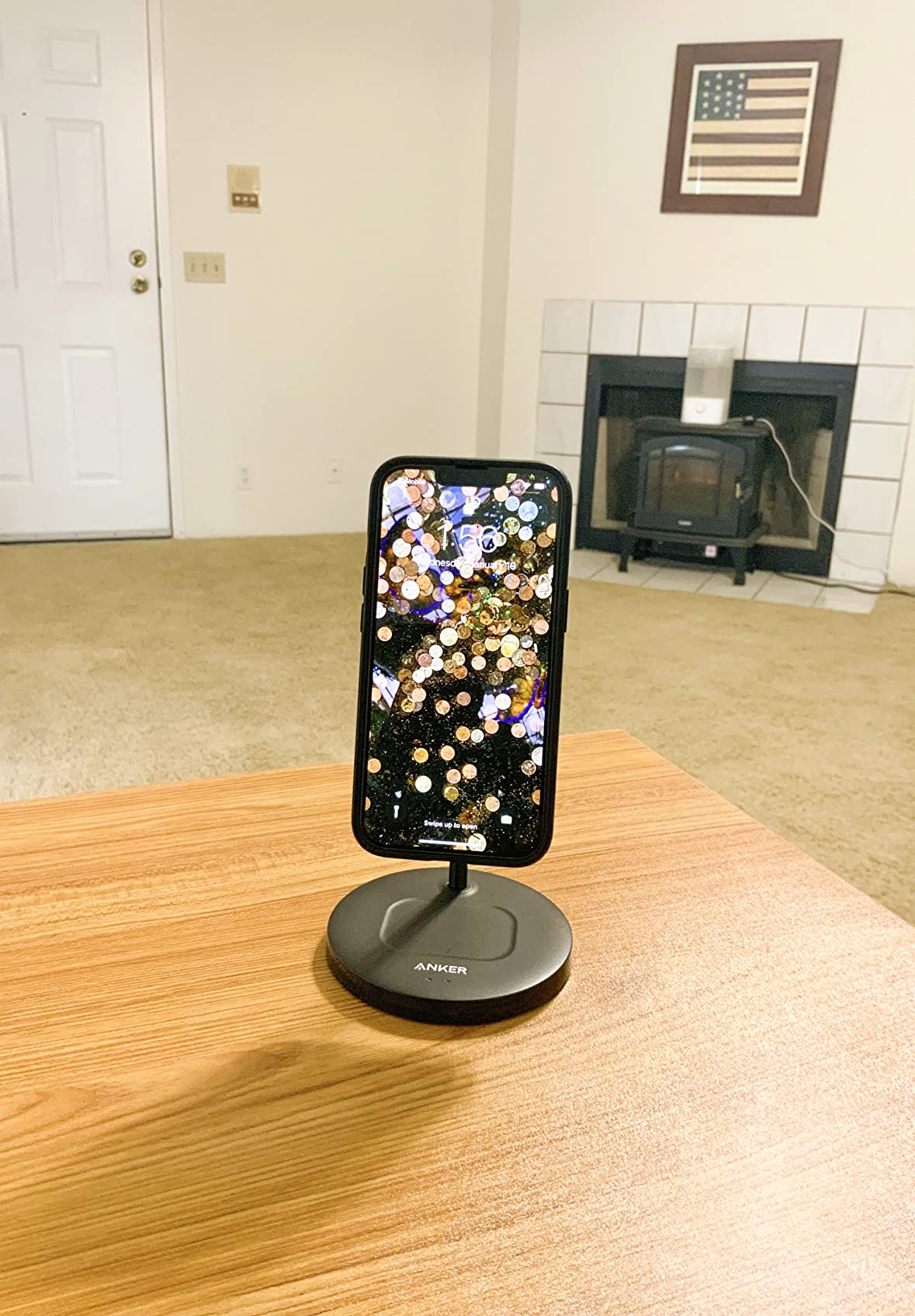 Anker PowerWave 2-in-1 MagSafe Compatible Wireless Charging Stand | Magnetic Dual-Device Dock Lite for iPhone 16 / 15 / 14 / 13 Series, AirPods 2 / Pro, and More (Adapter Not Included) customer photo 1