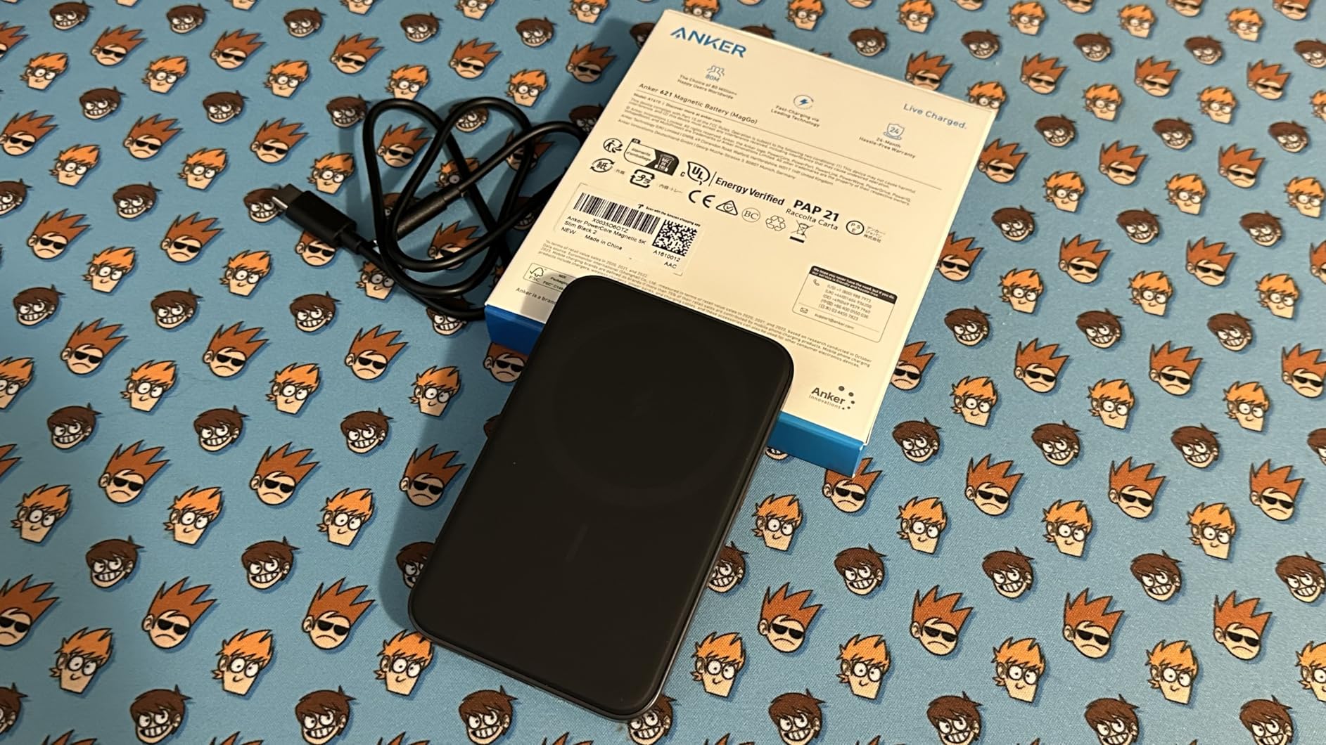 Anker 621 Magnetic Portable Charger (MagGo), 5,000mAh Wireless Power Bank with USB-C Cable, Magsafe-Compatible Battery Pack for iPhone 16/15/14/13/12 Series customer photo 2