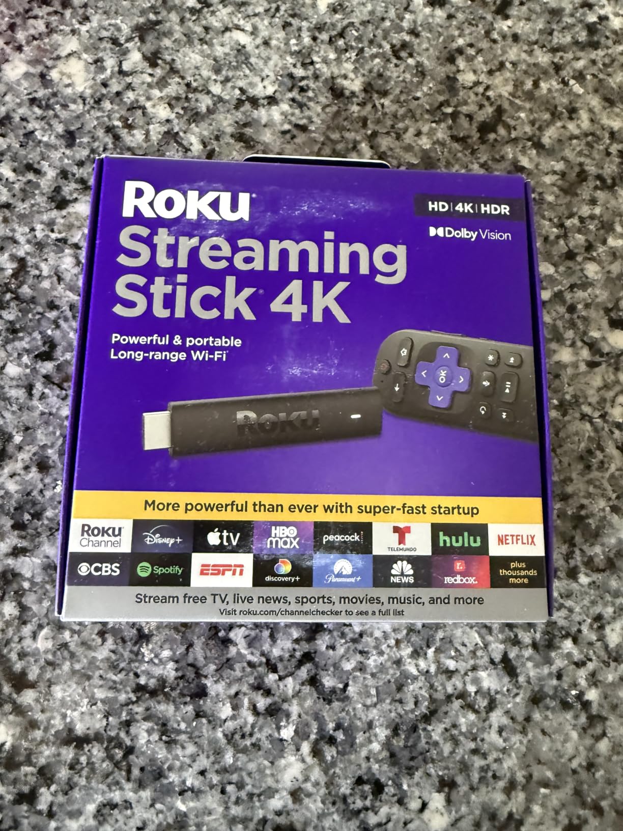 Roku Streaming Stick 4K with Voice Remote - HDR10+ & Dolby Vision, Long-Range Wi-Fi customer photo 2