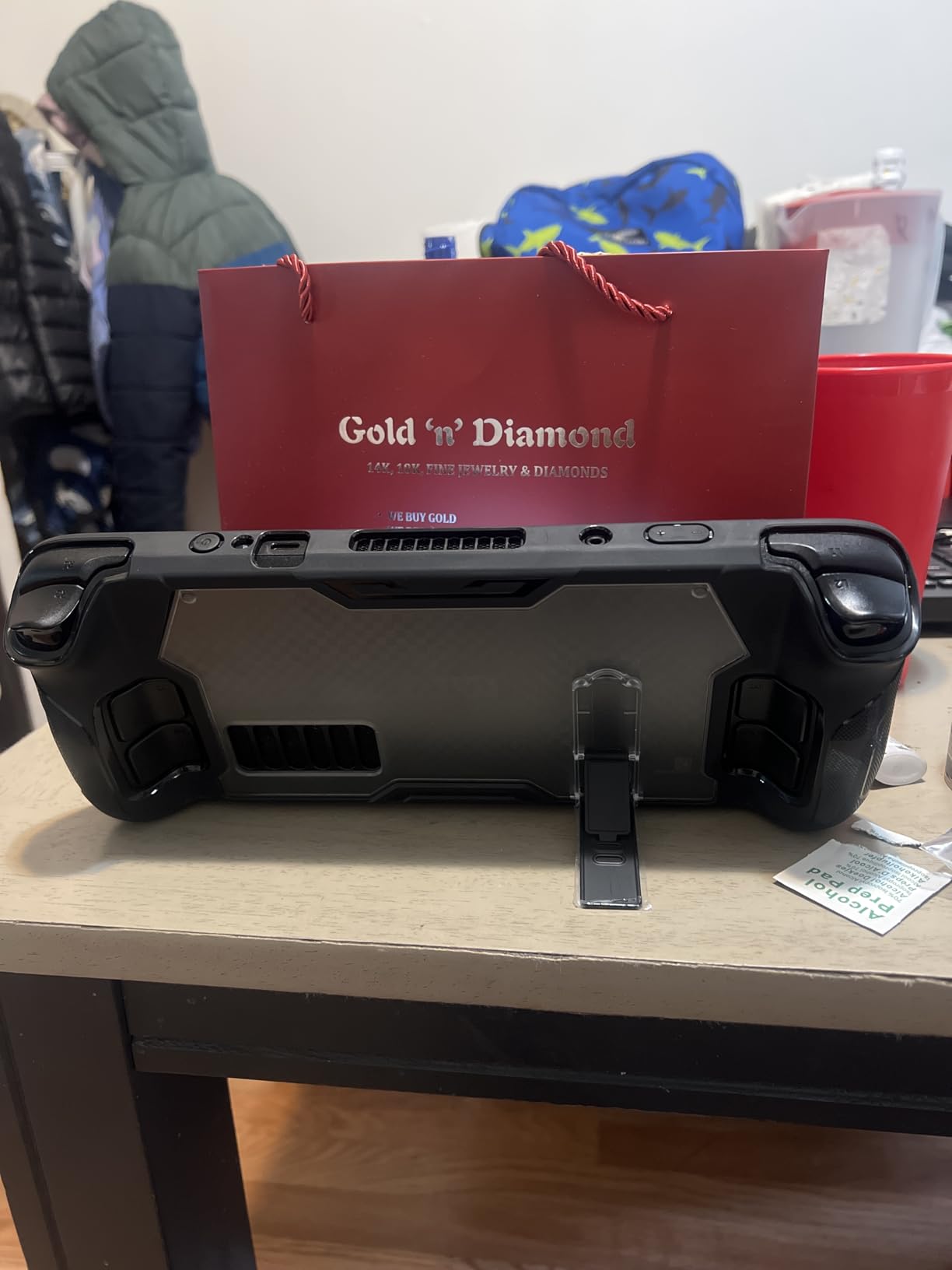 KUNSLUCK Stand Base for Steam Deck/Nintendo Switch 2, Steam Deck Stand with Anti-Slip Silicone Pad (Black) customer photo 2